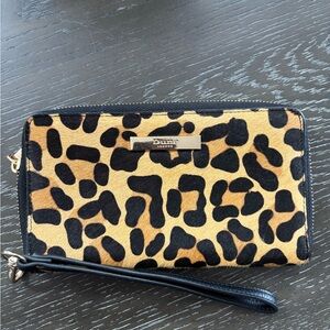 Dune London Animal Print Wristlet Clutch